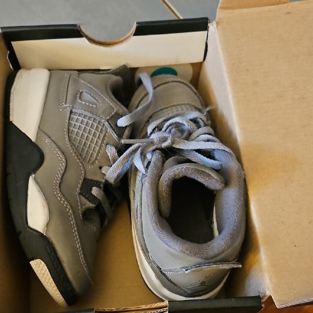 Kids Gray Sneakers